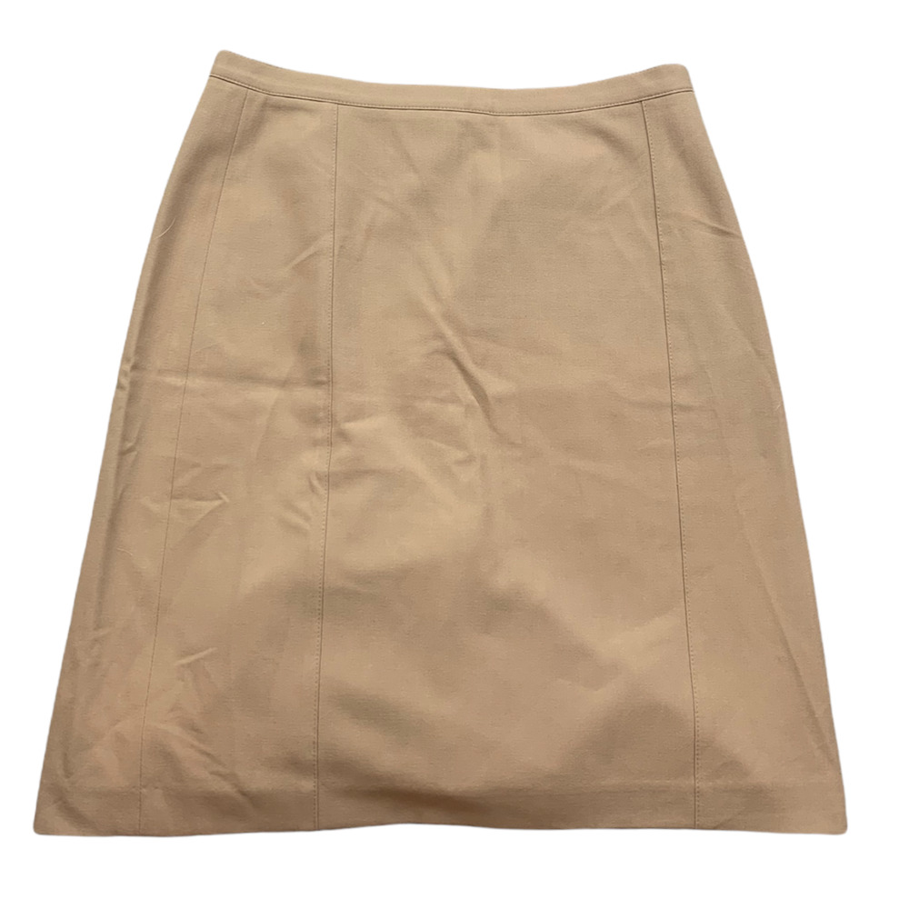 The Limited Stretch Khaki Midi Skirt